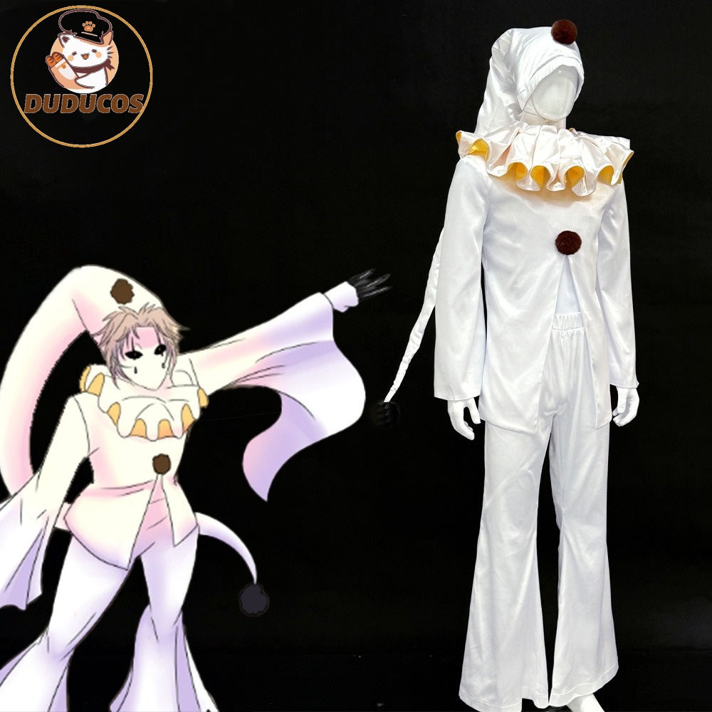 Women'S Accessories For Suit - Disfraz de Payaso Pierrot Blanco de