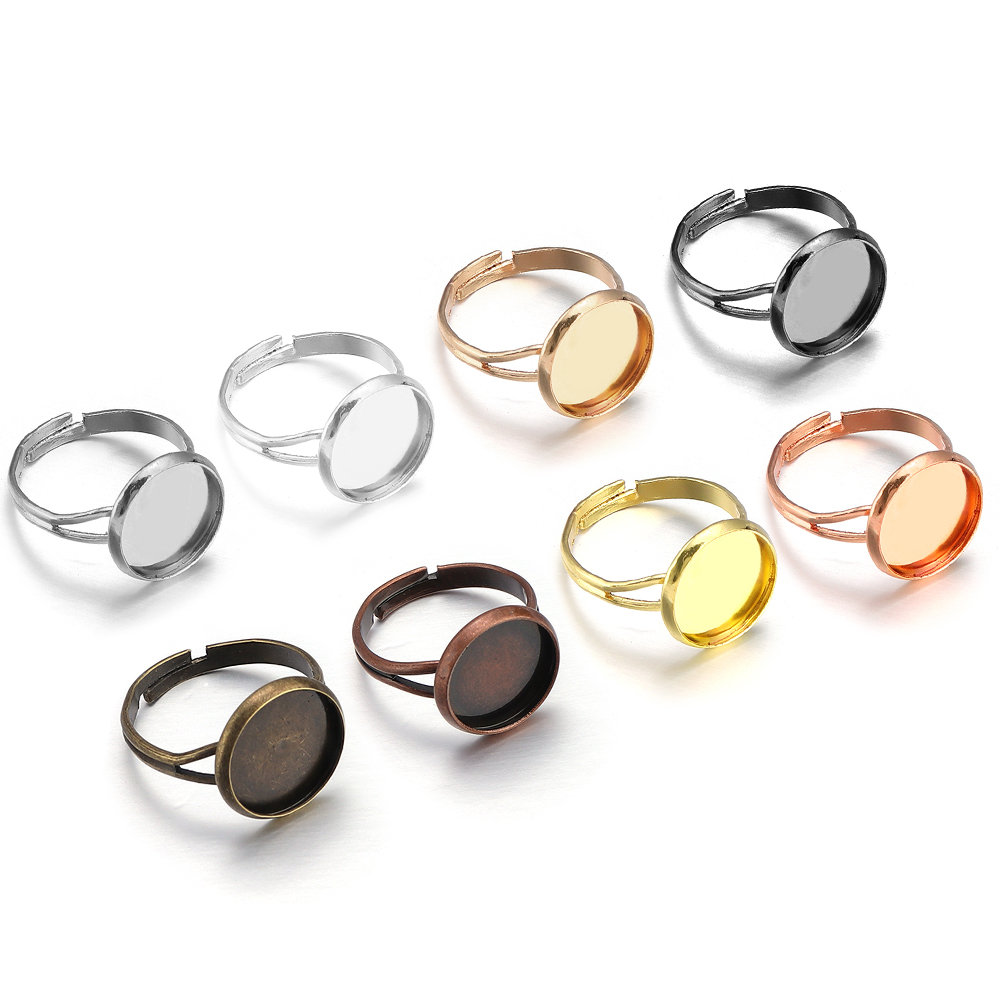 Ring Set Adjustable - Lote de 10 bases de anillo