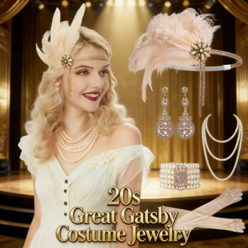 Women'S Accessories In The 1920S - Diadema de Plumas Estilo Gatsby Años