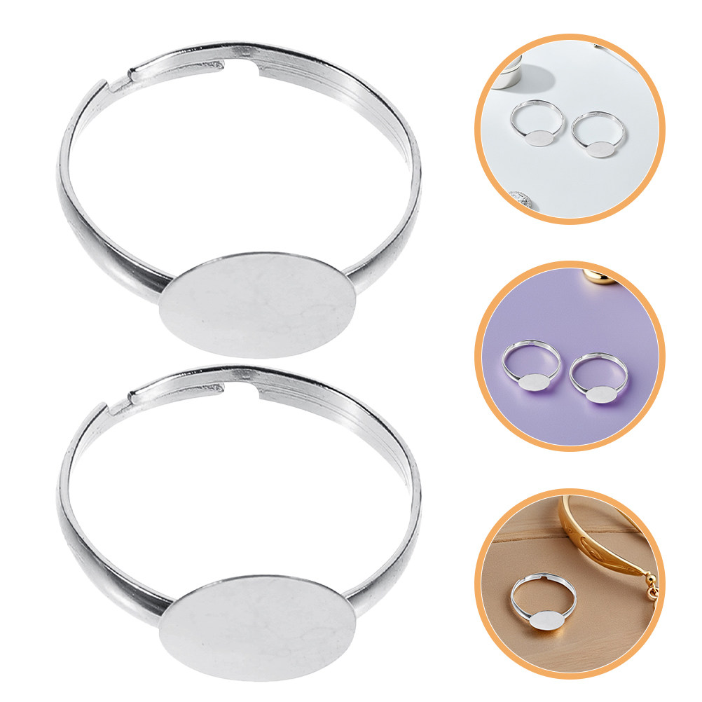 Ring Set Adjustable - 50 Piezas de Bases de Anillos