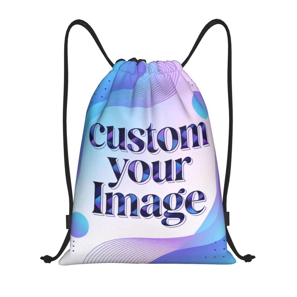 Women Accessories Images - Mochila con cordón personalizada con foto,