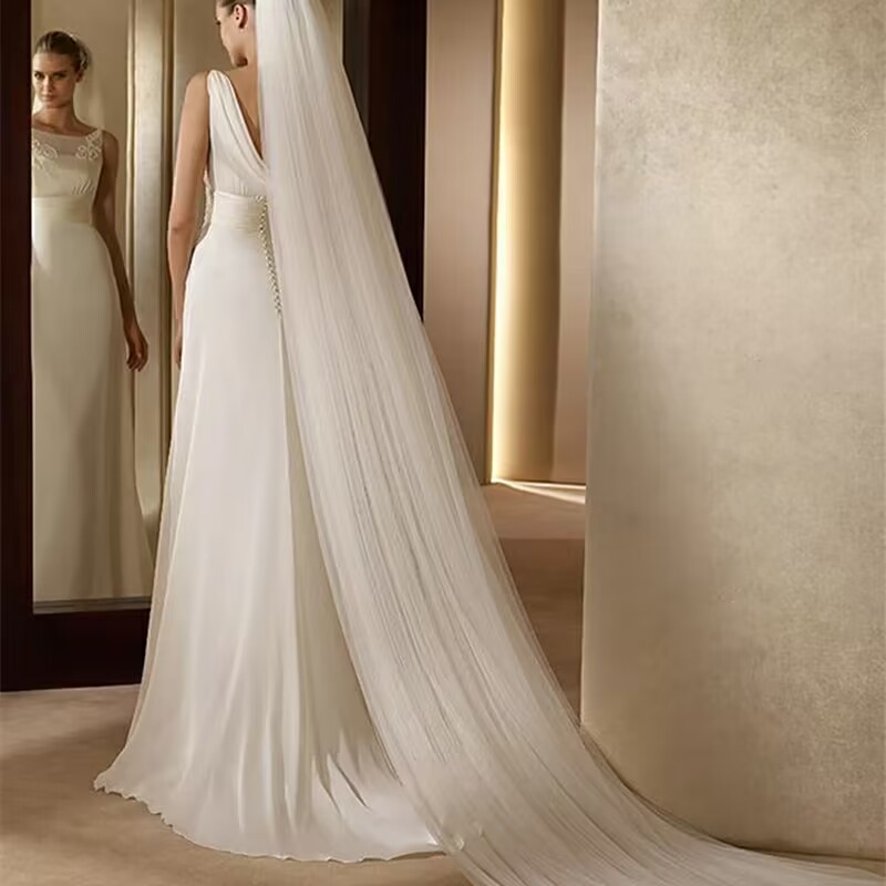 Women Accessories Images - Imagen Real velo de novia blanco