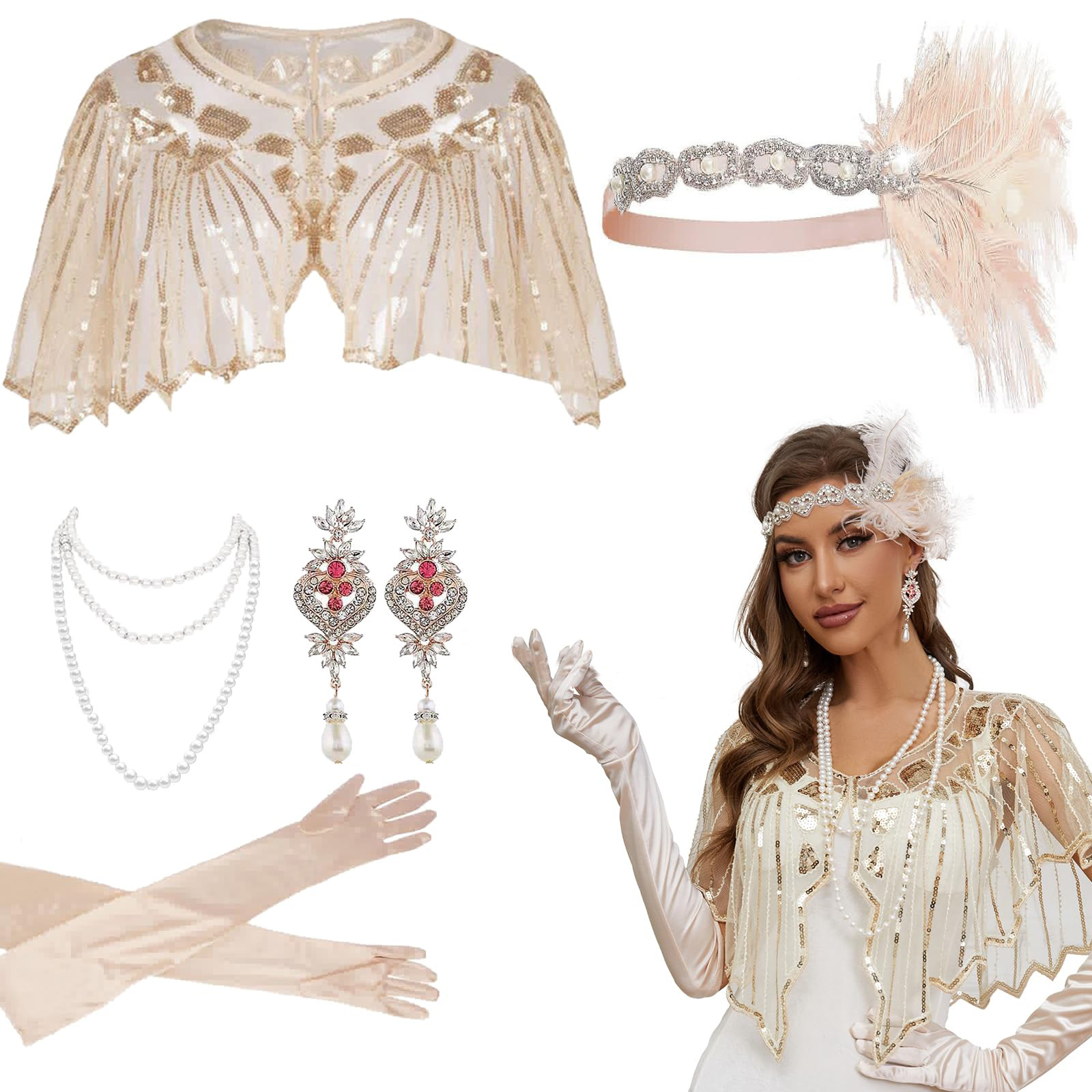 Women'S Accessories In The 1920S - Diadema de plumas para boda, fiesta