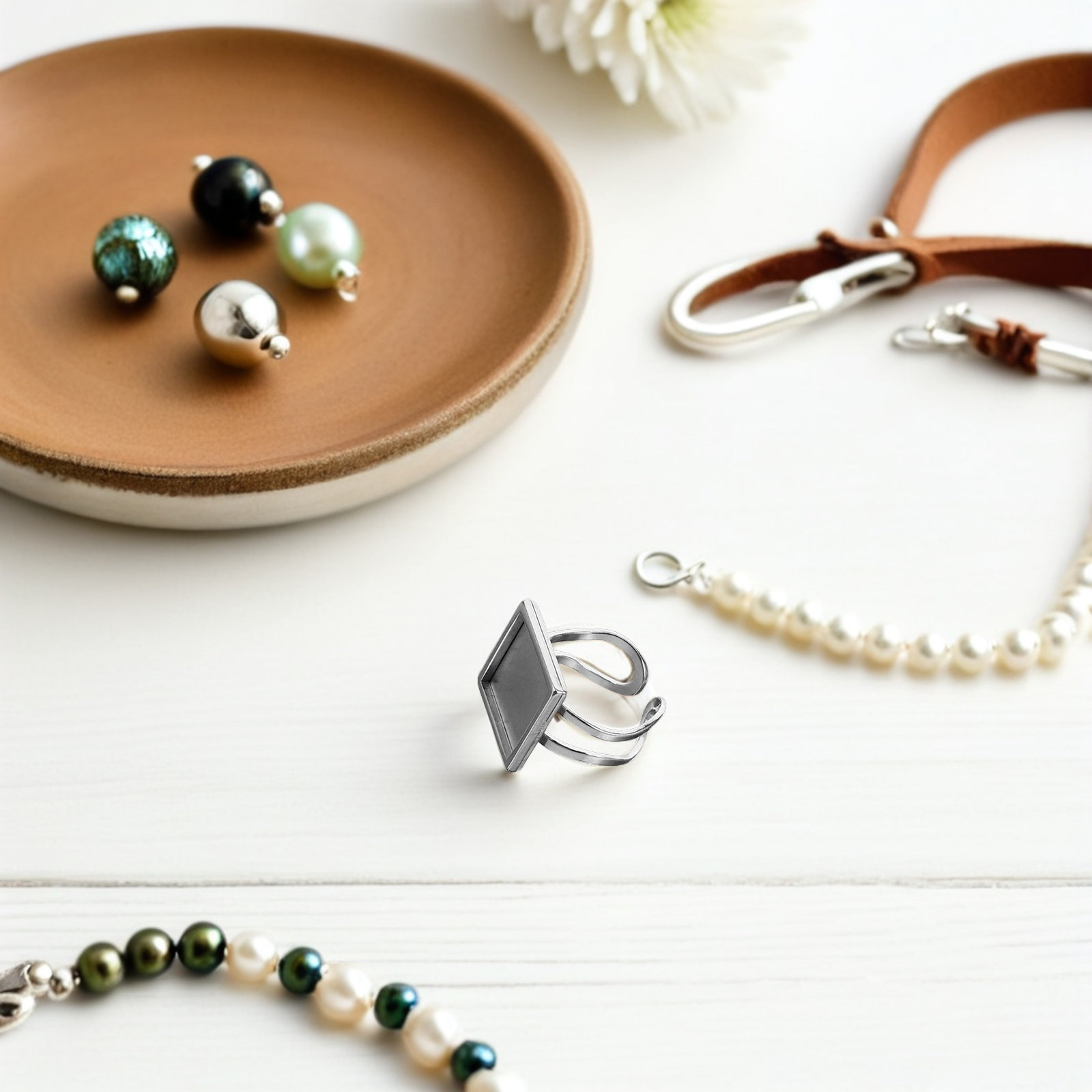 3 piezas de bases de anillo cu - Ring Set Adjustable reseña y precio
