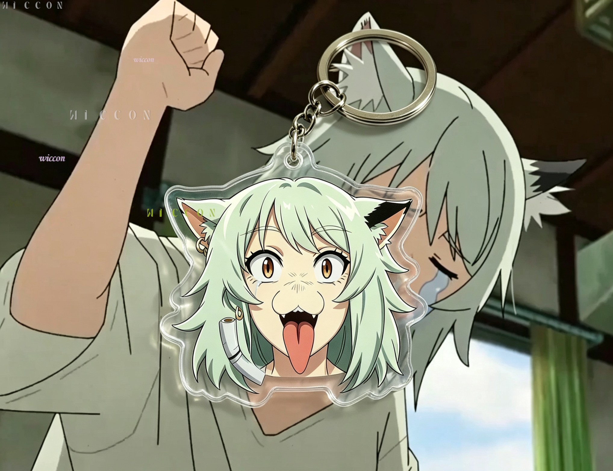 Llavero de Gato Chainsmoker, Y - Women'S Key Accessories reseña y precio