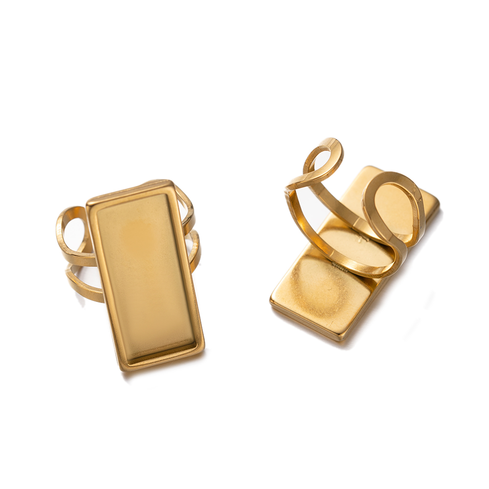 Anillo ajustable en blanco dor - Ring Set Adjustable reseña y precio