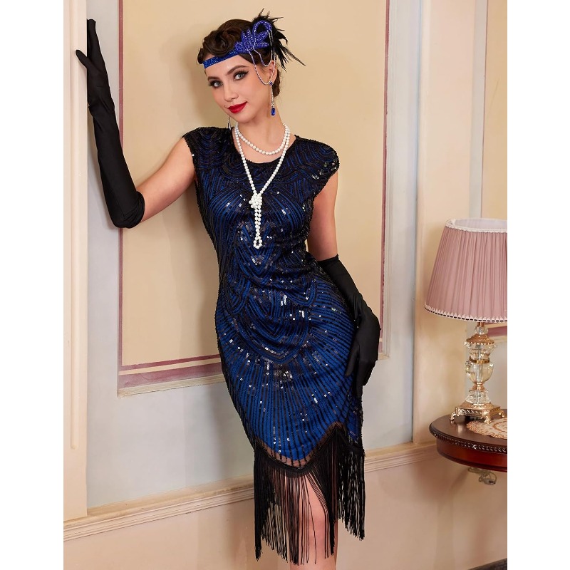 Vestidos Flapper para Mujer, E - Women'S Accessories In The 1920S reseña y precio