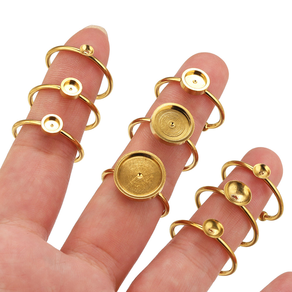 10 piezas de acero inoxidable, - Ring Set Adjustable reseña y precio