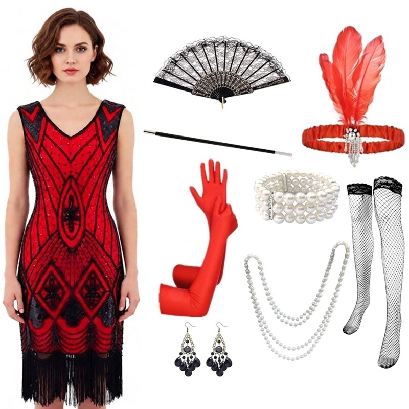 Vestido Flapper para Mujer, Es - Women'S Accessories In The 1920S reseña y precio