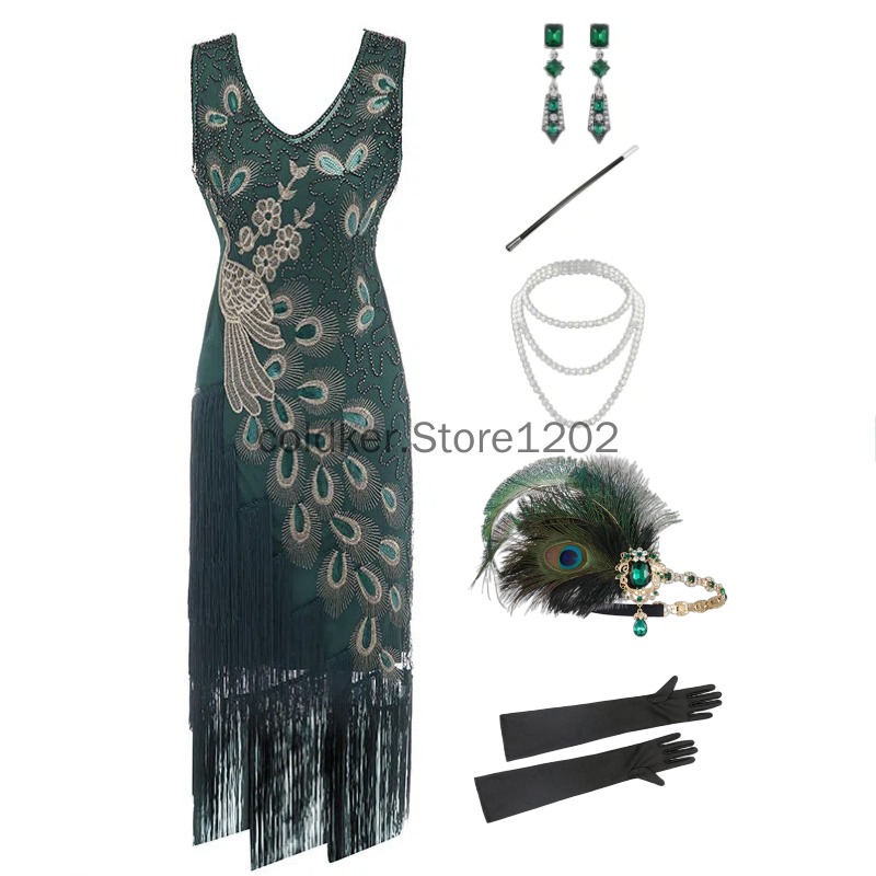 Vestido Flapper de los Años 20 - Women'S Accessories In The 1920S reseña y precio
