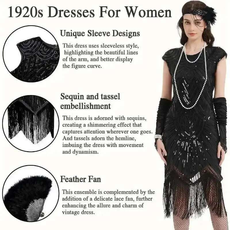 Vestidos de los años 20 para m - Women'S Accessories In The 1920S reseña y precio
