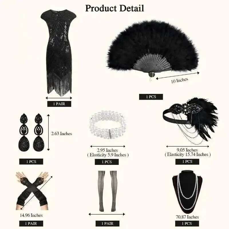 Vestidos de los años 20 para m - Women'S Accessories In The 1920S reseña y precio