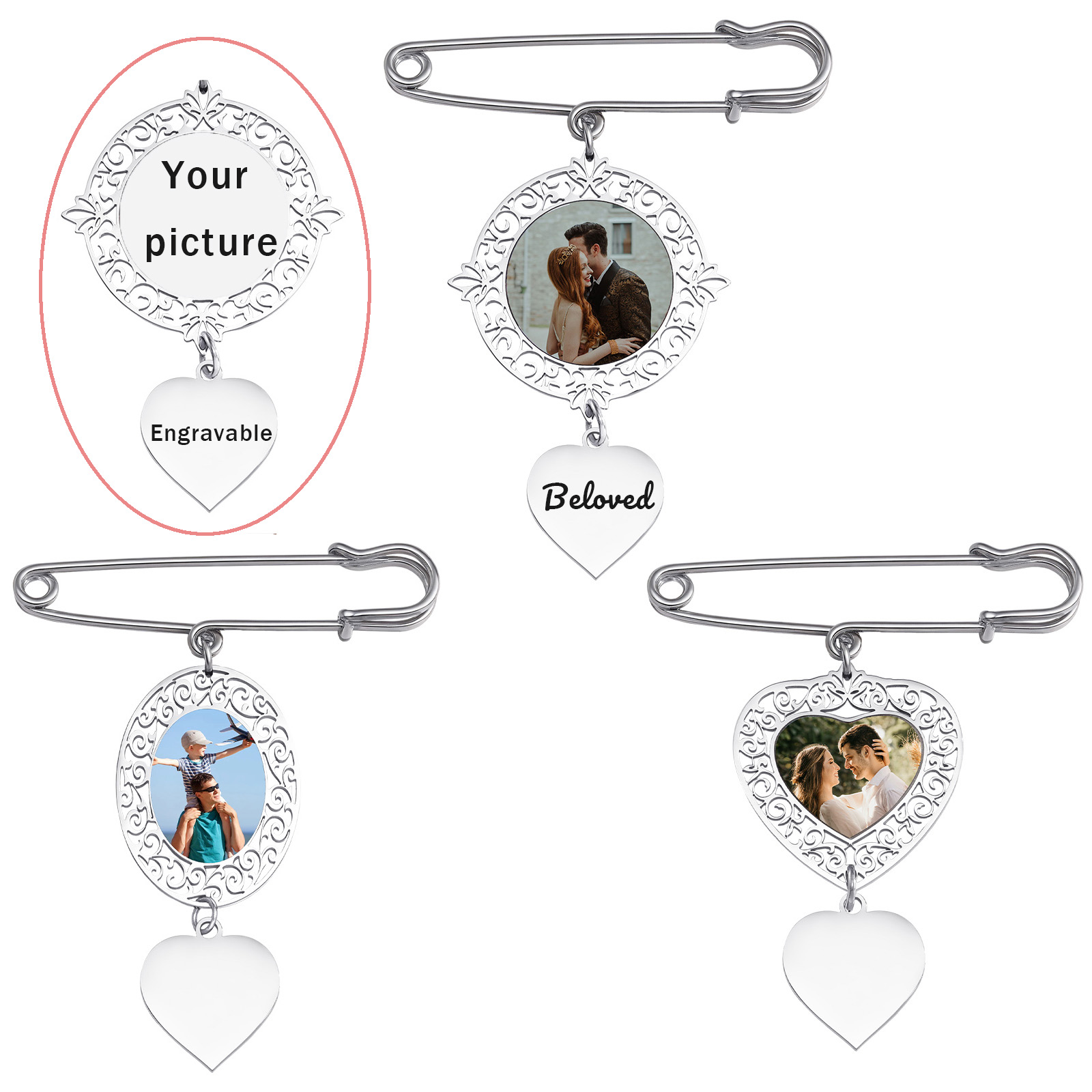 Broches con imagen personaliza - Women Accessories Images reseña y precio