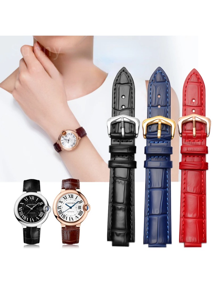 Correa de reloj de cuero genui - Women'S Accessories Cartier reseña y precio