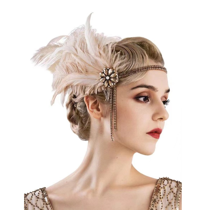 Diadema de Plumas Estilo Gatsb - Women'S Accessories In The 1920S reseña y precio