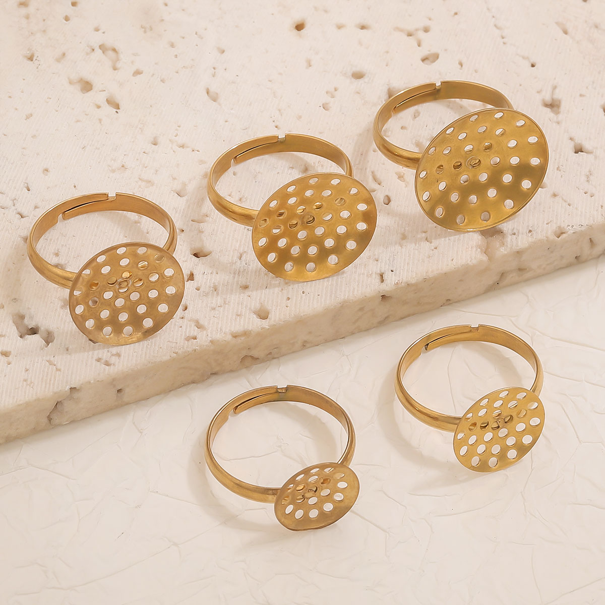 10 unids/lote Base de anillo d - Ring Set Adjustable reseña y precio