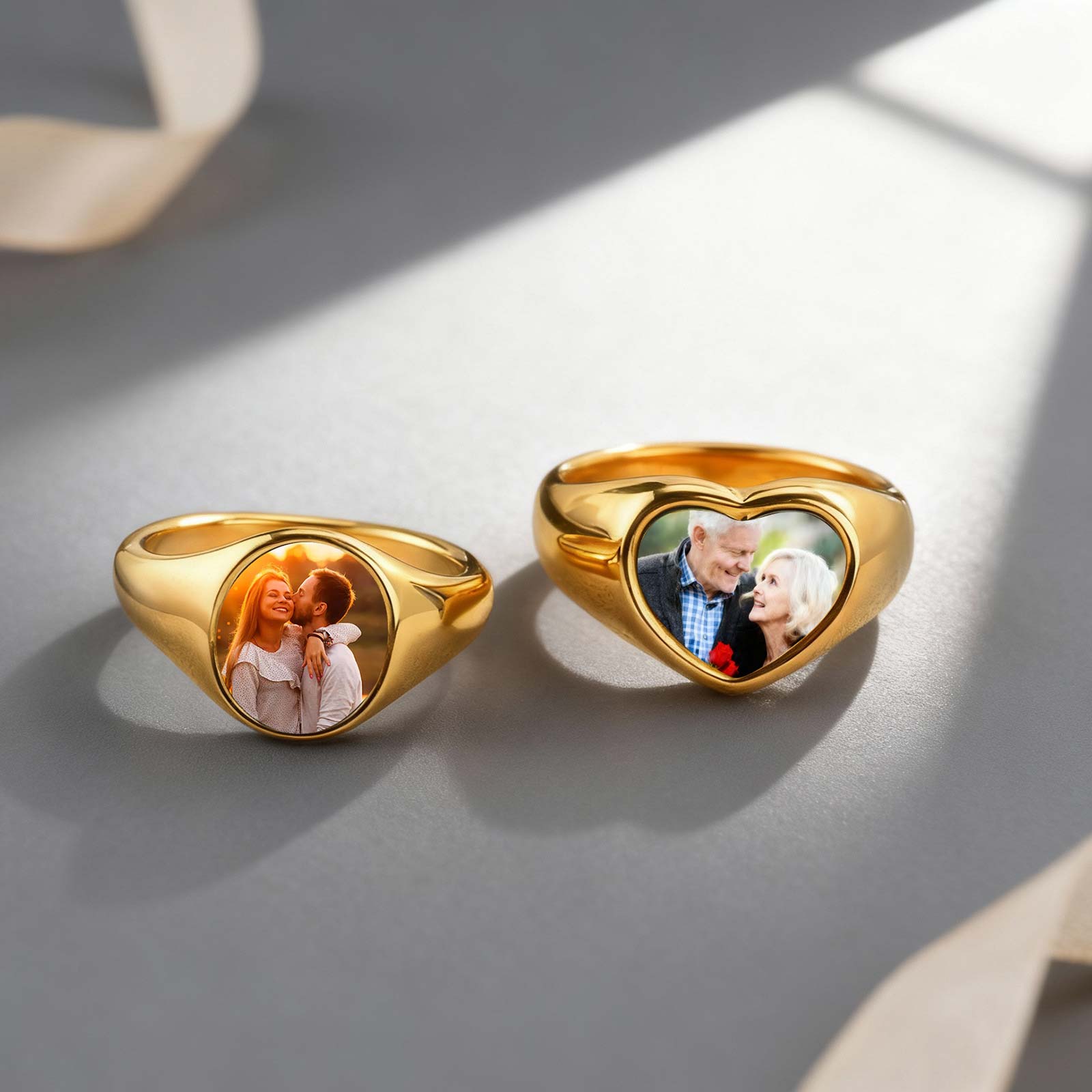 Anillo de foto personalizado p - Women Accessories Logo reseña y precio