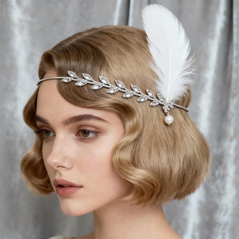 Diadema de Plumas Estilo Flapp - Women'S Accessories In The 1920S reseña y precio