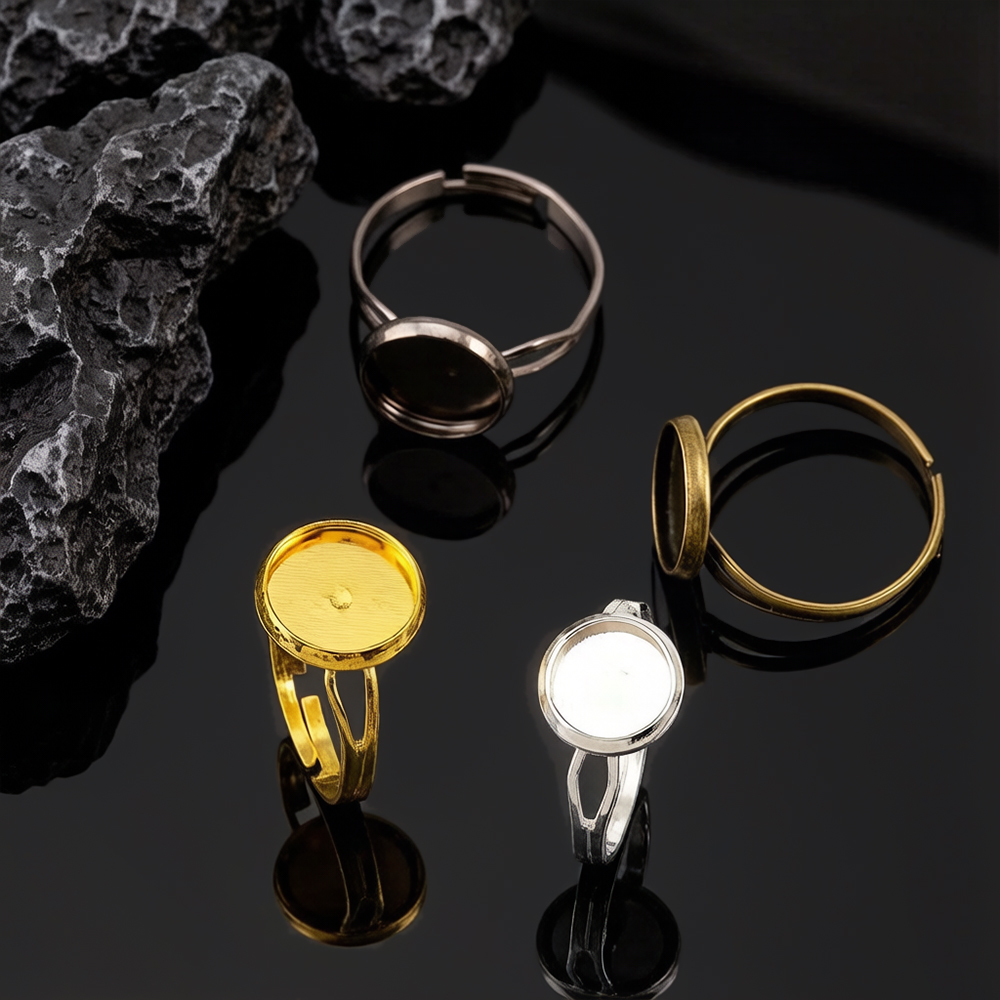 Lote de 10 bases de anillo aju - Ring Set Adjustable reseña y precio