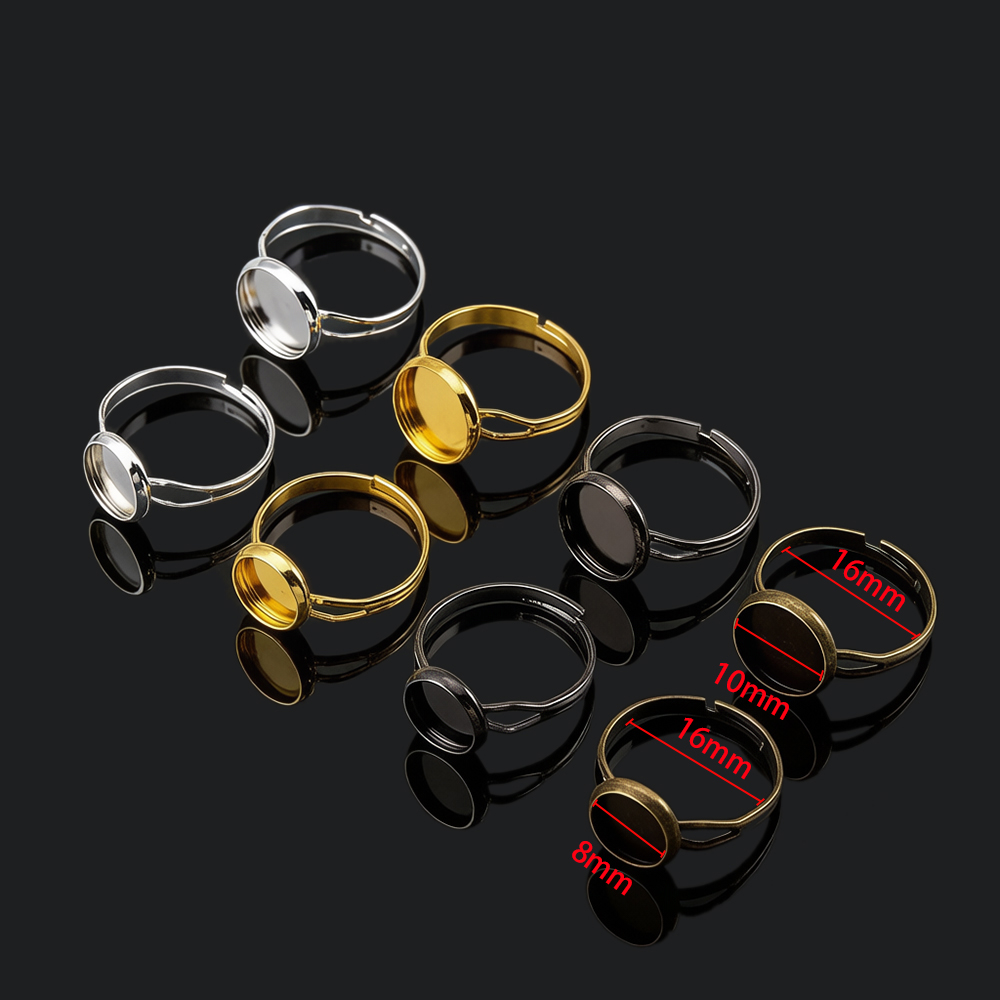 Lote de 10 bases de anillo aju - Ring Set Adjustable reseña y precio